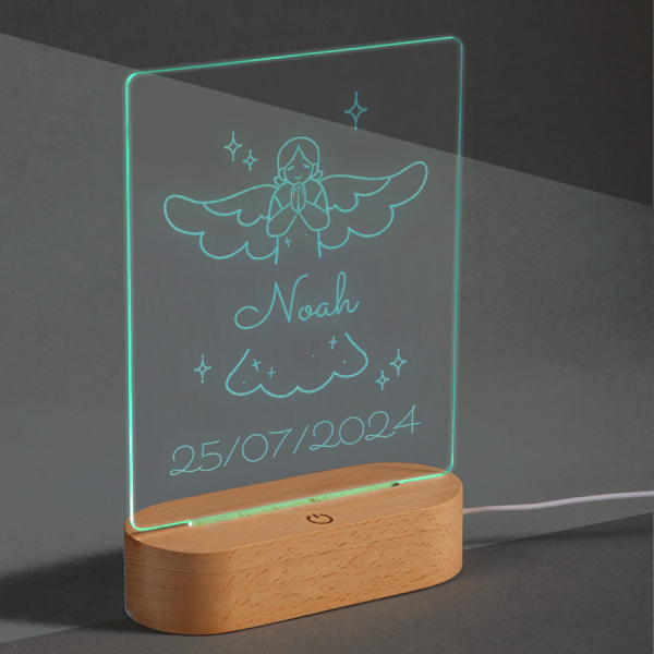 Personalised LED Lamp  Baptism