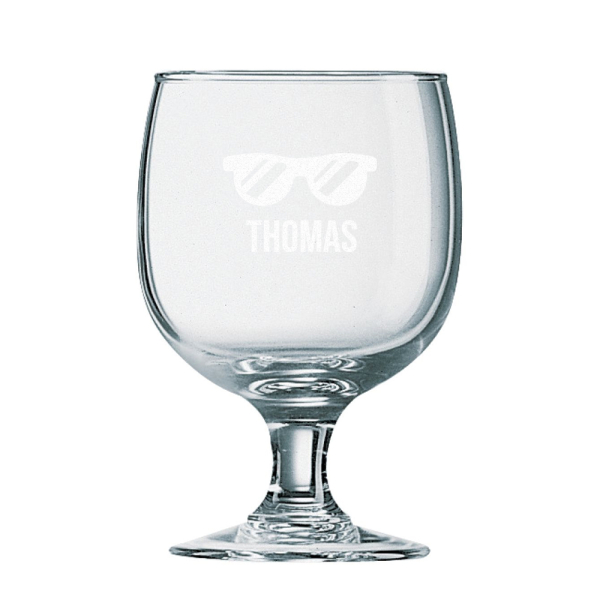 Personalised liqueur glass with name