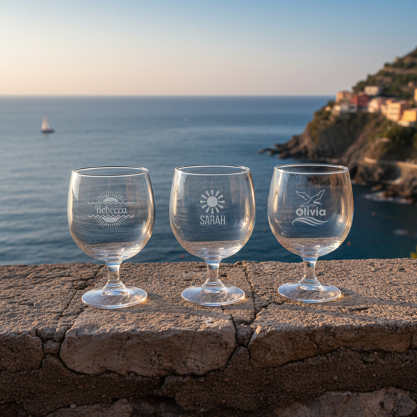 Personalised liqueur glass with name