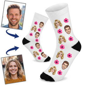 Personalised manga-style socks