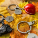 Personalised motorcycle helmet keychain