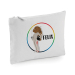 Personalised multi-purpose pouch with sports animal motif Personalised multi-purpose pouch with sports animal motif