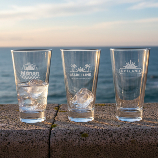 Personalised liqueur glass with first name - bistro vibe