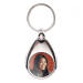 Personalised photo keyring with shopping trolley token Personalised photo keyring with shopping trolley token