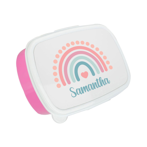 Personalised rainbow snack box