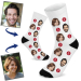 Personalised socks with illustrated faces Personalised socks with illustrated faces