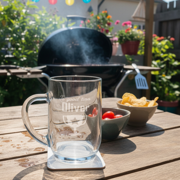 Personalised sportsmans beer mug