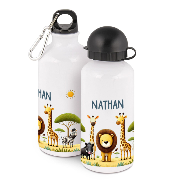 Personalised water bottle safari