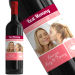 Personalised wine bottle Photo Label