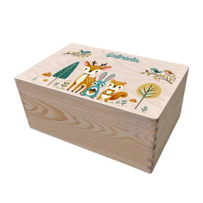 Personalised wooden keepsake box Enchanted Forest Personalised wooden keepsake box Enchanted Forest