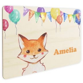 Personalized balloons and animals door sign Personalized balloons and animals door sign