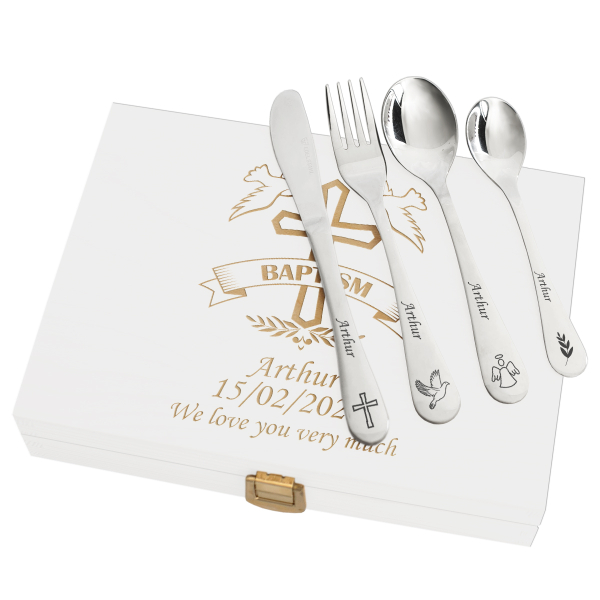 Personalised children's cutlery Baptism
