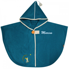 Personalized bath cape for children – Blue Raccoon Personalized bath cape for children – Blue Raccoon