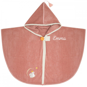 Personalized bath cape for children – Marsala Squirrel Personalized bath cape for children – Marsala Squirrel
