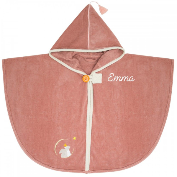 Personalized bath cape for children  Marsala Squirrel