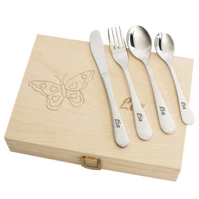 Personalized children's cutlery with a name Personalized children's cutlery with a name