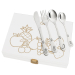 Personalized children's cutlery with wooden box fruits