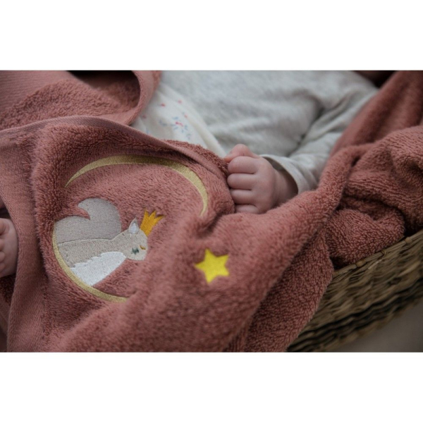 Personalized children's towel 70 x 140 cm  Marsala Squirrel