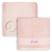 Personalized children's towel 70 x 140 cm  Pink Bunny