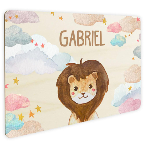 Personalized clouds and animals door sign Personalized clouds and animals door sign