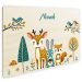 Personalized enchanted forest door sign