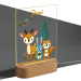 Personalised enchanted forest night light