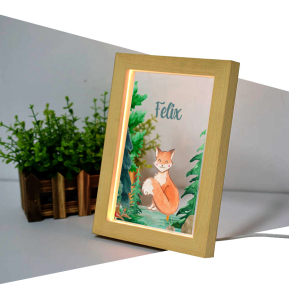 Personalized forest and animals LED frame Personalized forest and animals LED frame
