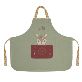 Personalized kids apron Lady Fawn