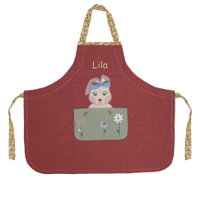 Personalised kids apron Lady Rabbit Personalised kids apron Lady Rabbit