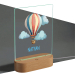 Personalized night light hot air balloon