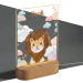 Personalized night light with clouds and animals