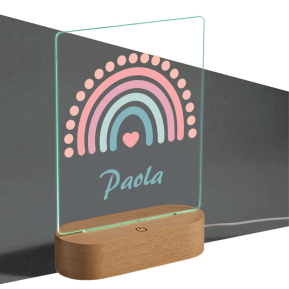 Personalized night light with rainbow and name Personalized night light with rainbow and name