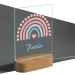 Personalized night light with rainbow and name