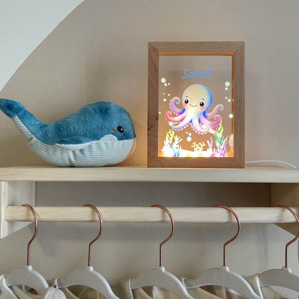 Personalized ocean LED frame