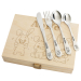 Personalised children's cutlery with rabbits
