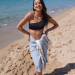 Personalized traditional fouta with stripes