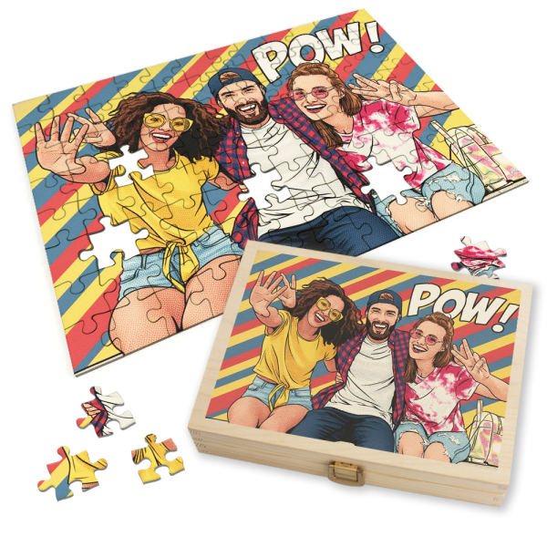 Photo puzzle Pop Art Comics Roy Lichtenstein style