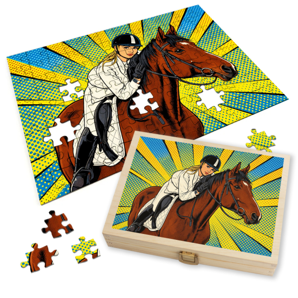 Photo puzzle Pop Art Comics Roy Lichtenstein style