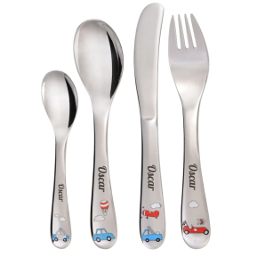 Pilot cutlery personalised with first name Pilot cutlery personalised with first name