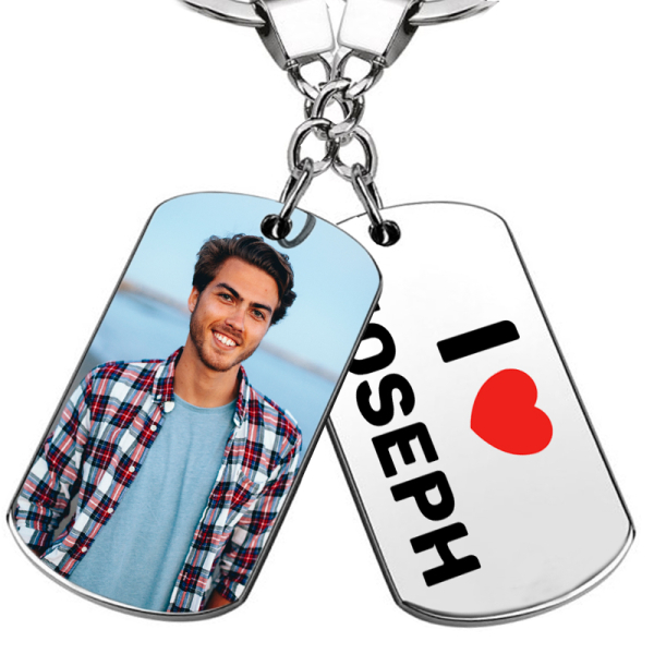 Photo keychain I Love