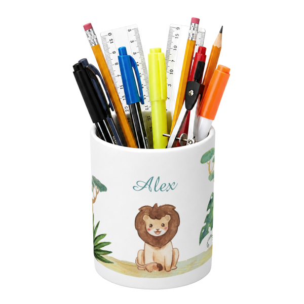 Personalised Savanna pencil pot
