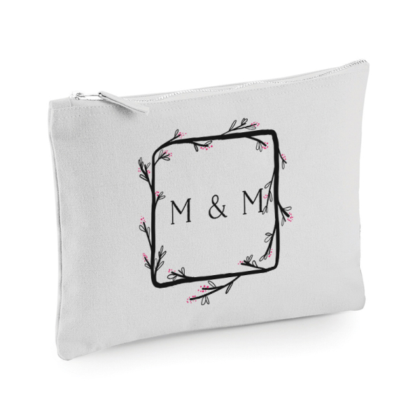 Printed pouch Flower frame