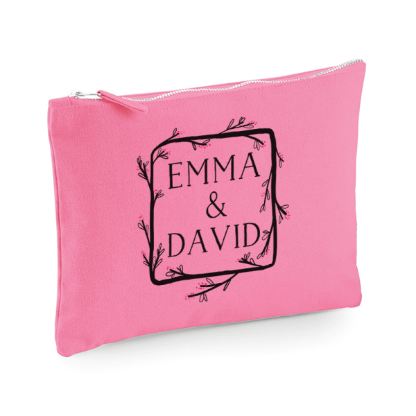 Printed pouch Flower frame
