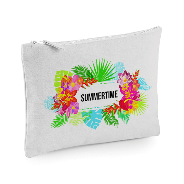 Printed pouch with name and Fidji design