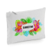 Printed pouch with name and Fidji design