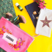 Printed pouch with name and Fidji design