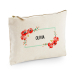 Printed pouch watercolour flowers