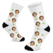 Printed socks with painted-style faces Printed socks with painted-style faces