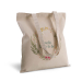 Printed tote bag with floral wreath