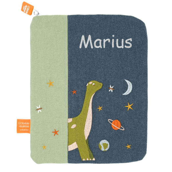 Personalised Health Record Book Cover Dinosaur
